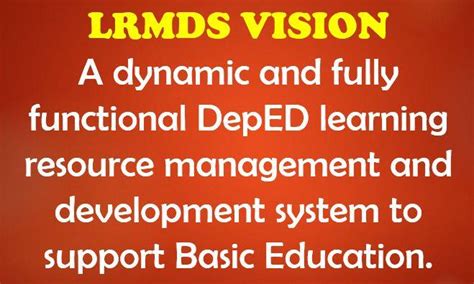 lrmds negor|LRMDS Vision & Objectives .